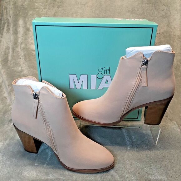 Mia Women’s Light Pink Color Avril Ankle Booties with Fringe Size 8 NIB - Picture 2 of 7